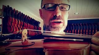 How to Straighten Violin Bridge - violin expert shows a simple safe way to straighten violin bridge