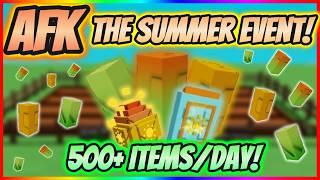 AFK EVERYTHING In NEW Summer Event! 500+ Items PER DAY! | GROW A GARDEN