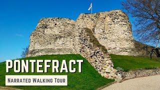 PONTEFRACT | 4K Narrated Walking Tour | Let's Walk 2022