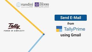 Send Email from Tally Using Gmail | Direct email from Tally | Email Configuration in TallyPrime