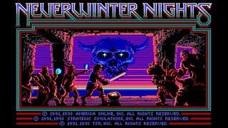 Neverwinter Nights (PC/DOS) 1991-93 AOL, SSI, AD&D (offline gameplay)