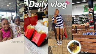 Daily vlog: Baby sit with me | lots of meals, grocery run, piercing + more | South African YouTuber