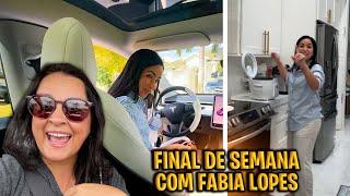 Final de semana na casa da @fabialopes  - Ela dirigiu o carro da Fabi e fez Feijoada