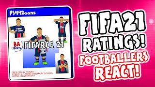 FIFA 21 Ratings - Footballers React! (Feat Messi, Ronaldo, Neymar, Lewandowski trailer demo)