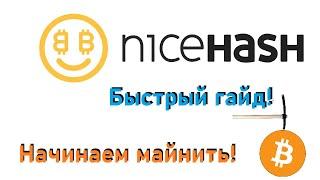 КАК НАЧАТЬ МАЙНИТЬ С NICEHASH? БЫСТРЫЙ ГАЙД! ЛЕГКИЙ МАЙНИНГ КРИПТОВАЛЮТЫ!