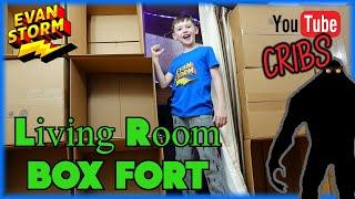 YouTube Cribs Ultimate Living Room Cardboard Box Fort