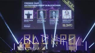 BLOXPO Talkshow - Mahesh Kumar , Larry Sanger,  Christian Ander, Isabella Löwengrip at BLOXPO 2018