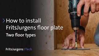 Two floor types with expansion joint - FritsJurgens floor plate installation videos