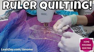 Beginner Ruler Quilting on a Home Sewing Machine - Janome 1600