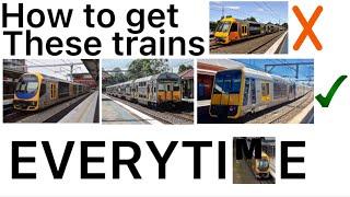 How to not get a Waratah train every time you take a journey (get t,k,h sets)