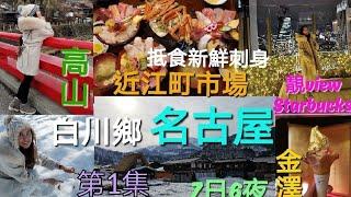 第1集---日本2019《名古屋 昇龍道之旅》名古屋自由行，高山，白川鄉，金澤  （使用昇龍道5日pass)