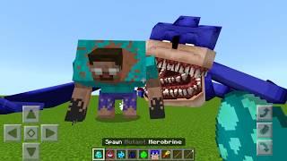 EVERY Shin Sonic vs Mutant Herobrine Mod ADDON UPDATE in MINECRAFT PE