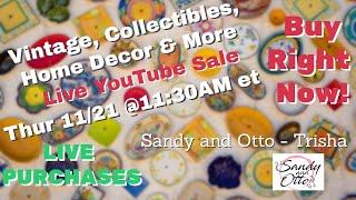 Curated Live Sale Incredible Deals on Unique Finds | Nov 21 @11:30am et (8:30am pt)