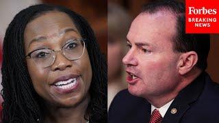 'Why Is This One Different?': Mike Lee Presses Ketanji Brown Jackson On Child Pornography Cases