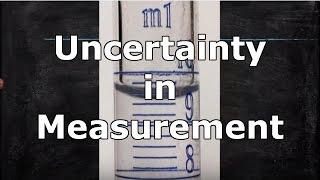 Uncertainty in Measurement