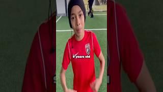 9-Year-Old Kid Humiliates Pro Female Player #shorts  #football #soccer #funny