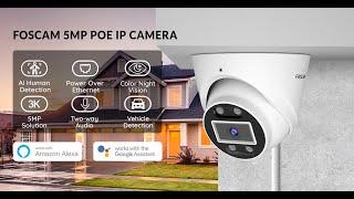 T5EP 5MP PoE Security Camera , 3K IP Camera Outdoor with 4mm Lens