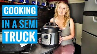 Truck Driver's Kitchen | How to COOK in a SEMI TRUCK