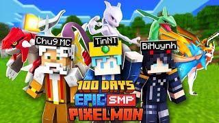 TINNT SINH TỒN 100 NGÀY TRONG MINIECRAFT EPIC PIXELMON VÀ TRỞ THÀNH NHÀ VÔ ĐỊCH !!