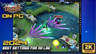 How to Play Mobile Legends On PC / Laptop 2024 | Best Settings For no Lag