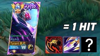 ALPHA NEW BEST TRUE DAMAGE BUILD FOR EXP LANE (100% BROKEN)