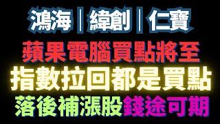 鴻海正式挑戰多頭。加權指數即將脫離盤整。仁寶預備落後補漲。蘋果還會續弱嗎台積電｜輝達｜鴻海｜蘋果｜輝達｜緯創｜美債｜統一