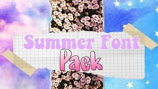 Summer Font Pack! | JayLucas Editing