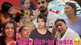 Mom ne mera color khud kiya| last day in India | Airport see off | Mom got emotional .