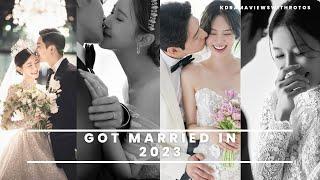 11 FAMOUS KOREAN CELEBRITIES COUPLES WHO GOT MARRIED IN 2023...#married #couple #2023