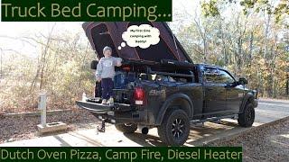 Father/son truck bed camping adventure with my youngest son! Did he have fun?! Watch and see!