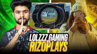 @LoLzZzGaming VS @Rizoplayslive 4V4 INTENSE FIGHT | LoLzZz VS GIRL GAMER SQUAD | BGMI HIGHLIGHT