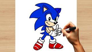 Draw Sonic the Hedgehog Like a PRO in 5 Minutes or LESS!