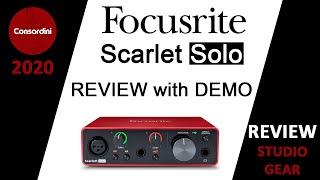 Focusrite Scarlett Solo Review With Demo