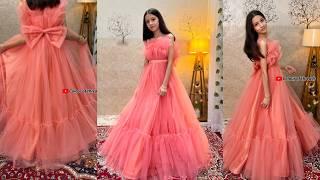 Princess Gown Dress Cutting And Stitching/Gown Frock/Net Gown Design