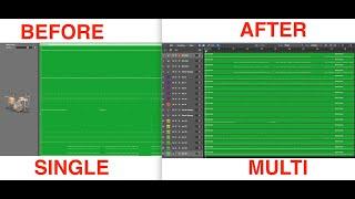 Logic Pro - Separate Complex MIDI Drum Region into Multiple MIDI Tracks