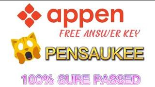 PENSAUKEE COMPLETE ANSWER KEY APPEN ANSWER KEY