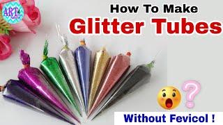 How To Make  Glitter Tubes At Home | घर मे Glitter Cones कैसे बनाए | Craft Supply | DIY