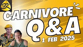 FAQ us HARD, FAQers !!! CARNIVORE Q and A : LIVE !!!