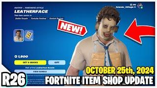 Fortnite Item Shop *NEW* LEATHERFACE SKIN & *RARE* EDDIE BROCK IS BACK!