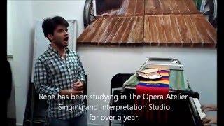 Introducing René Fernández, a young tenor from The Opera Atelier