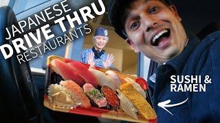 Japanese Drive-Thru Sushi & Ramen Experience  ONLY in JAPAN