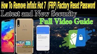 How To Remove infinix Hot 7 Latest and New Security FRP Factory Reset Password