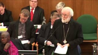 Archbishop Rowan Williams speaks on women bishops