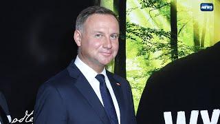 PREZYDENT ANDRZEJ DUDA NA PREMIERZE FILMU "WYSZYŃSKI. ZEMSTA CZY PRZEBACZENIE" @realnewspl #Shorts