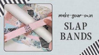 Fabric Covered Slap Bands for Roll Storage - make your own!