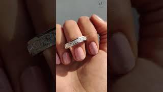 3.50 MM Round Cut Colorless Moissanite Channel Setting Wedding Ring