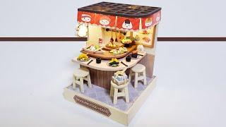 DIY Miniature dollhouse REVOLVING FOOD HOUSEㅣ회전초밥ㅣ미니어처하우스ㅣ박소소