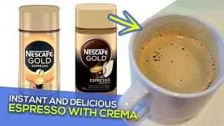 Just Pour Water to get Delicious Espresso - Nescafe Gold Espresso instant coffee Review