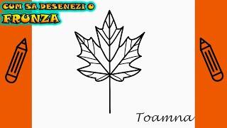 TOAMNA | Cum Sa Desenezi O FRUNZA | Deseneaza Singur  | Invata Usor sa Desenezi #toamna