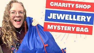 BIG Charity Shop Jewellery Unboxing - You Won't Believe the Treasures in this Bag of Unsold Jewelry!